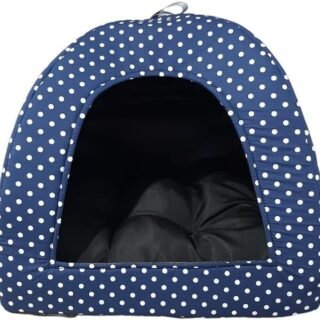 Cama Pet 2x1: Casinha Cabana e Toca Iglu com Almofada Confortável para Cães e Gatos - Versatilidade e Conforto em um Único Produto