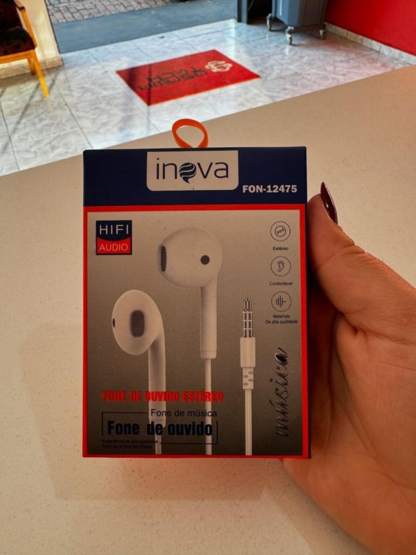 Fone Com Fio Inova Fon12475Cor branco