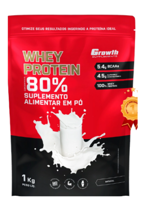 WHEY PROTEIN CONCENTRADO (1KG) – GROWTH SUPPLEMENTS