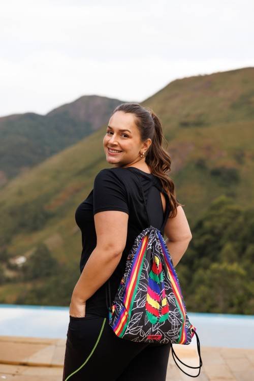 MOCHILA SAQUINHO ESTAMPA VIVA
