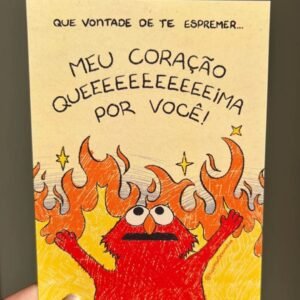 Cartão Meu Coração Queima por Você