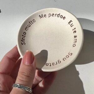 Porta Joias Ho’oponopono 8cm – Cerâmica
