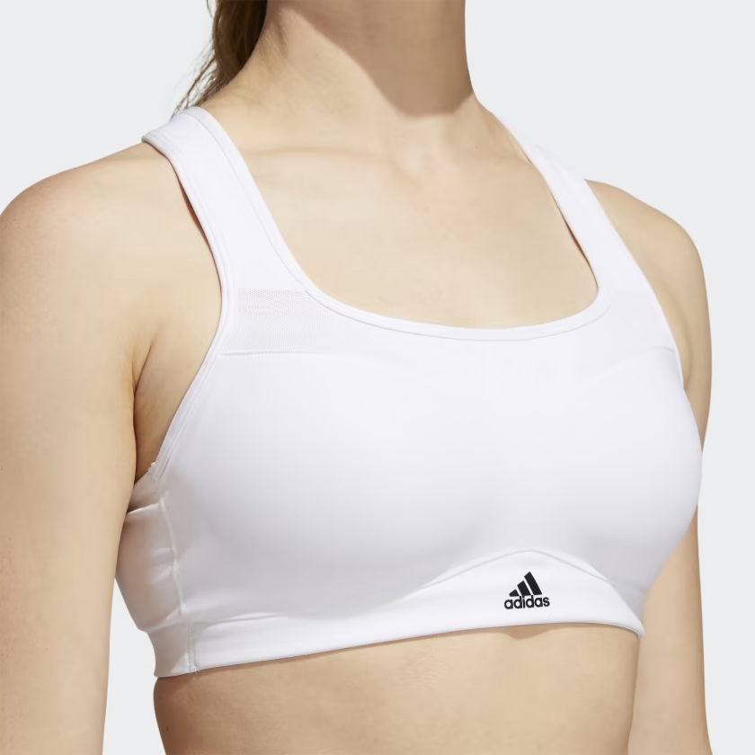 Top Treino Alto Suporte adidas TLRD Impact- Branco - Imagem 3