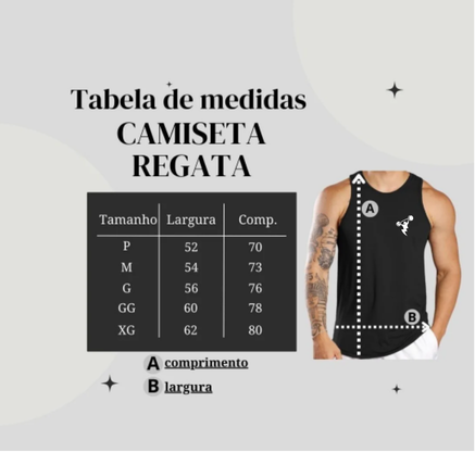Camiseta Regata Masculina Treino Dry Lisa Básica Academia - Preto - Imagem 3