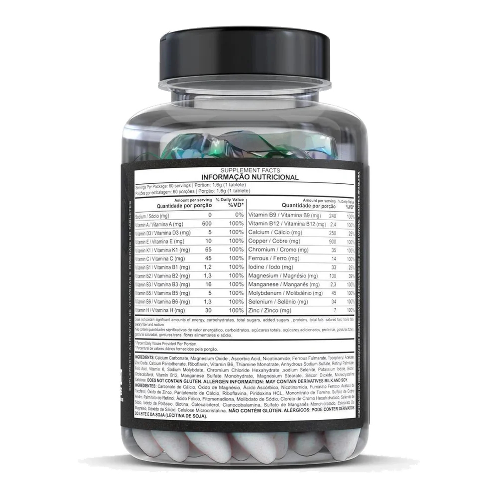 Multivitamin — DarkLab — Informações nutricionais