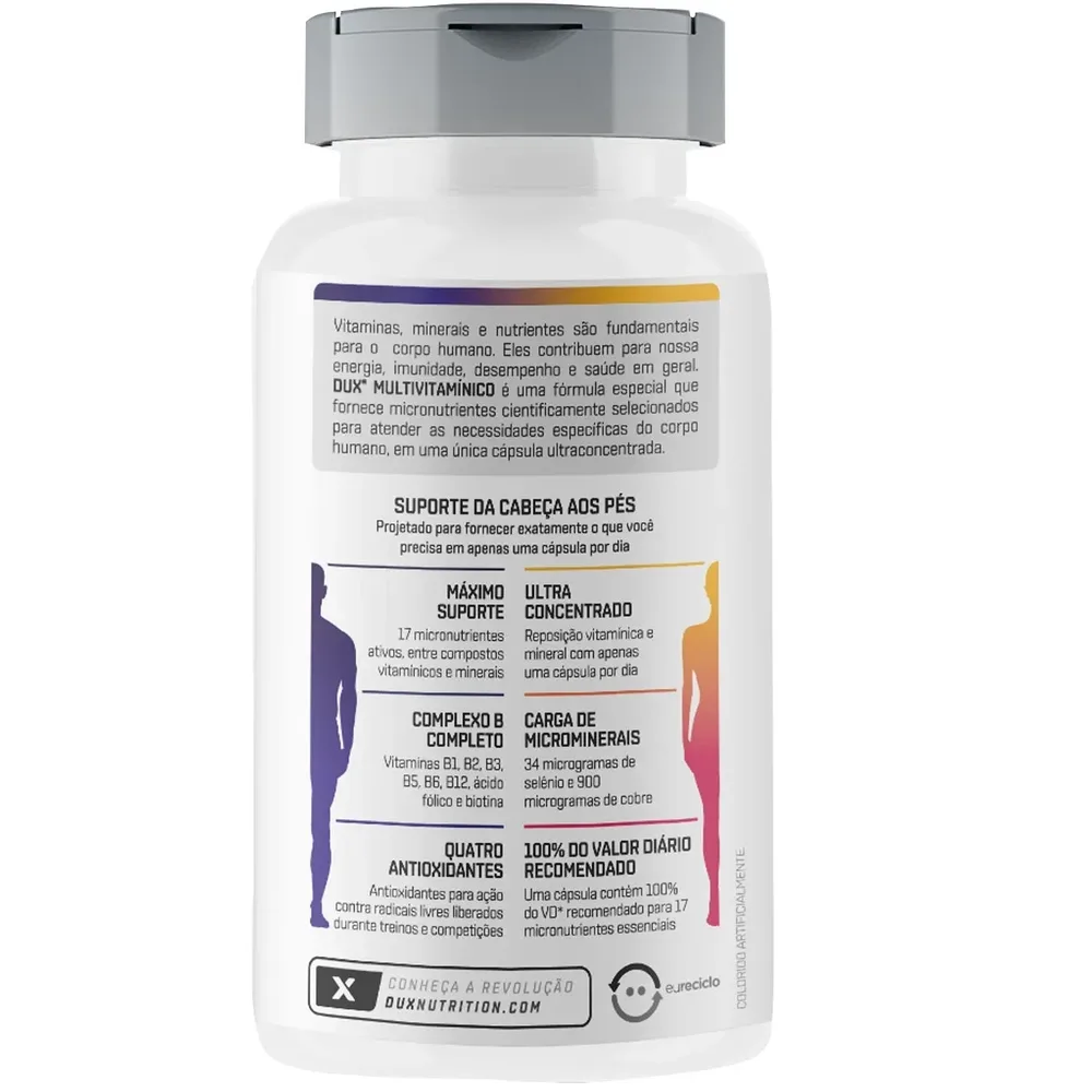 Multivitamínico — DUX — Verso do produto