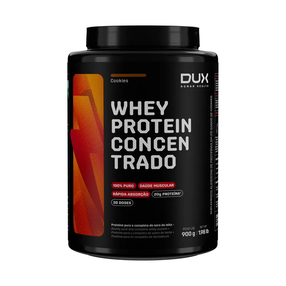 Whey Protein Concentrado Cookies 900g — DUX
