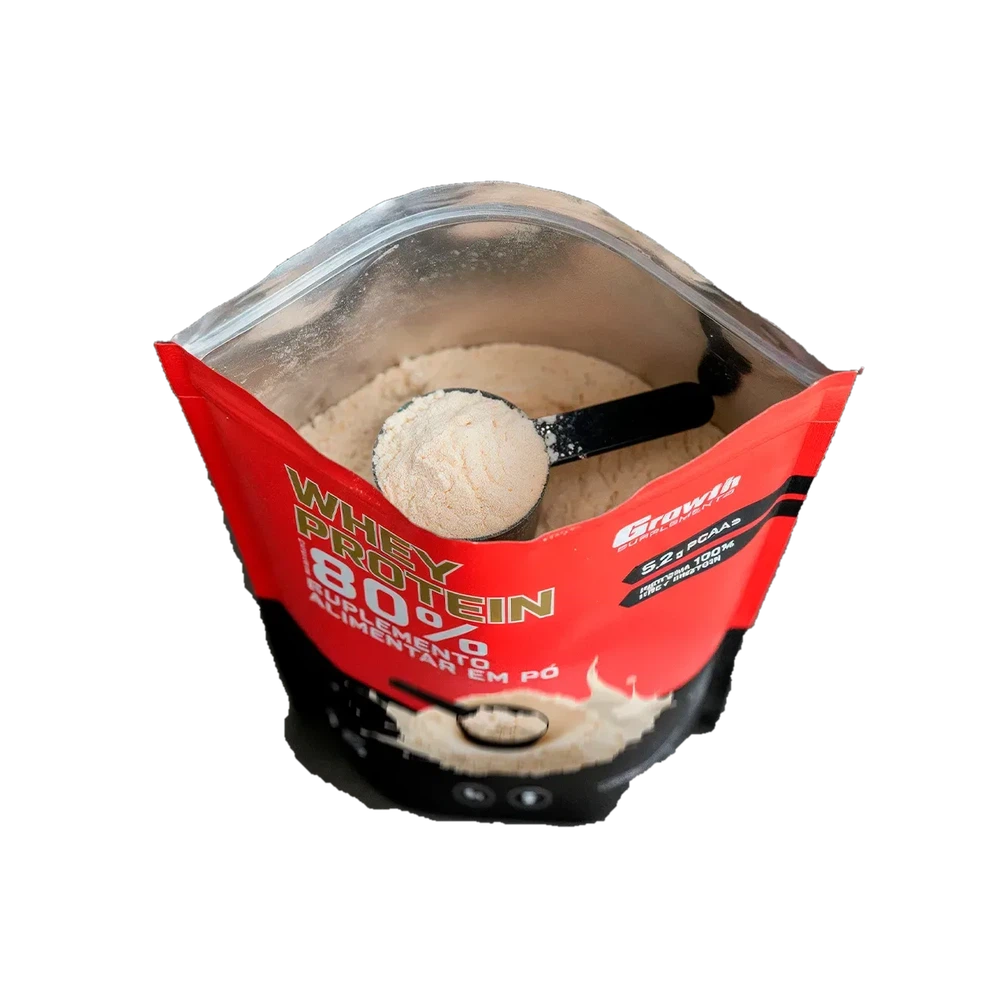 Whey Protein — Growth Supplements — Produto aberto
