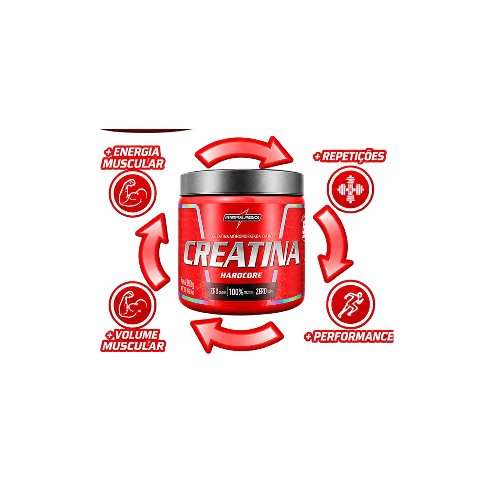 Creatina Hardcore — Integralmédica — Benefícios e destaques