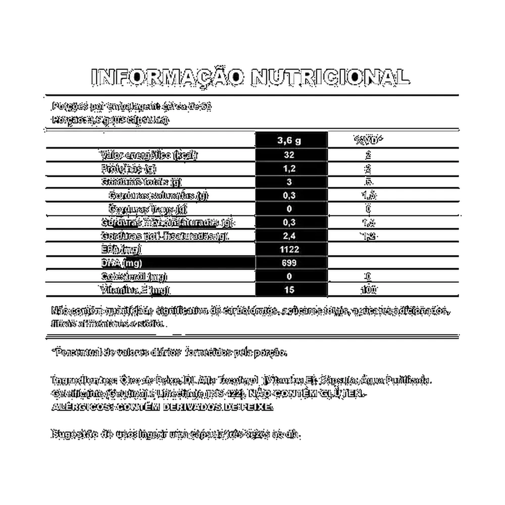Omega Ultra TG — Nutrata — Informações nutricionais