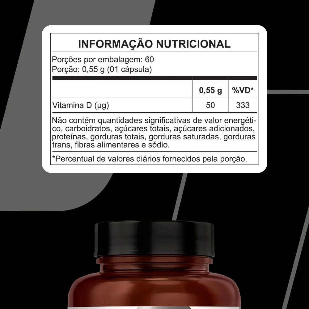 Vitamina D3 — Nutrata — Informações nutricionais
