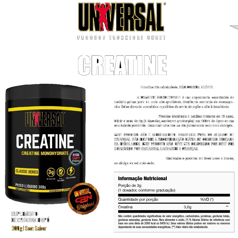 Creatine — Universal Nutrition — Detalhe 2