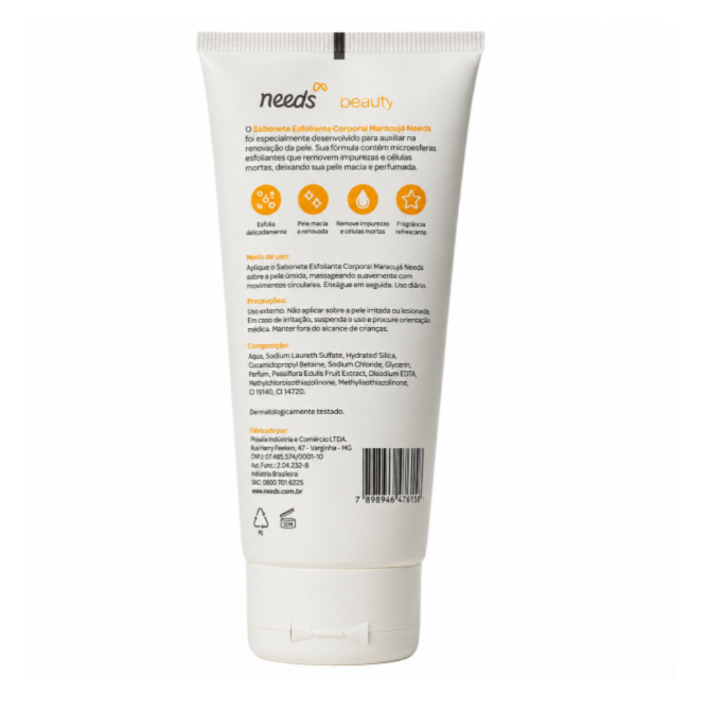 Sabonete Esfoliante Maracujá 200ml - Needs - Imagem 3
