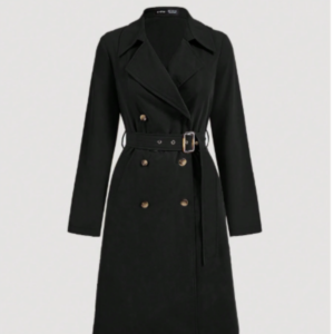 Trench Coat Longo Preto