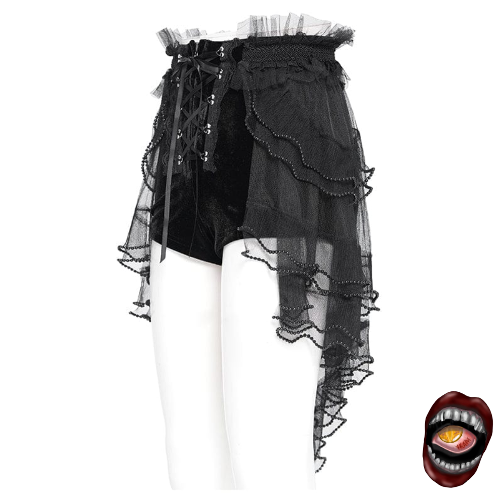 Short Preto com Corset e Tule - Imagem 2