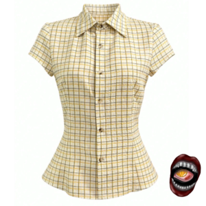 Camisa Xadrez Amarela