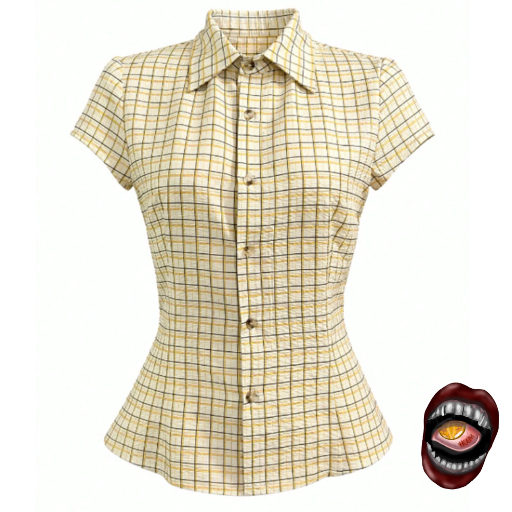 Camisa Xadrez Amarela
