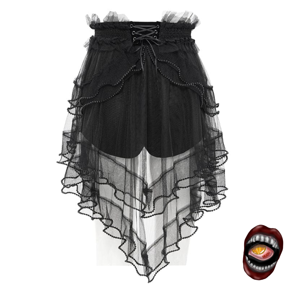 Short Preto com Corset e Tule - Imagem 3
