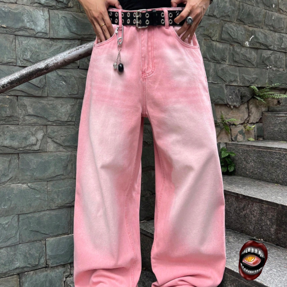 Calça Wide Leg Rosa