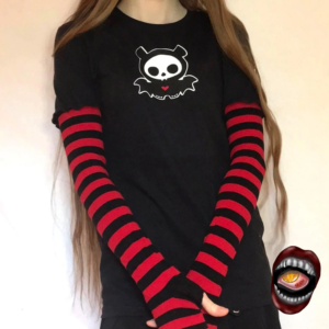 Camiseta com Mangas Listradas