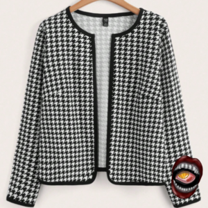 Cardigan Preto e Branco