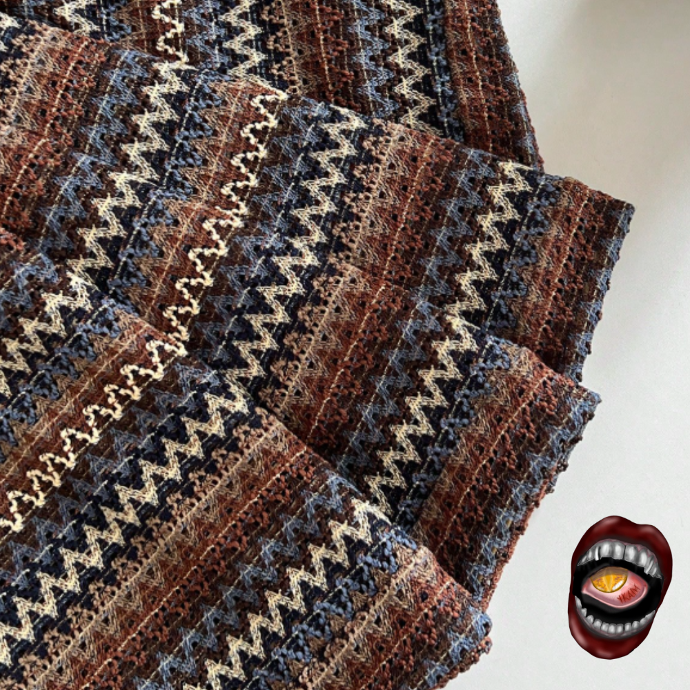 Calça Pantalona em Tricô Estampado - Imagem 2