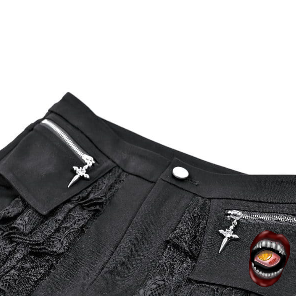 Shorts Preto Renda e Cruz - Imagem 3