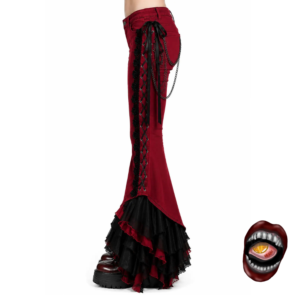 Calça Flare Vermelha - Imagem 2