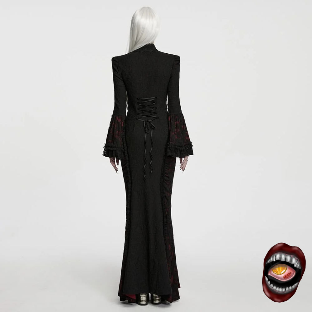 Vestido Longo Renda Preta - Imagem 2