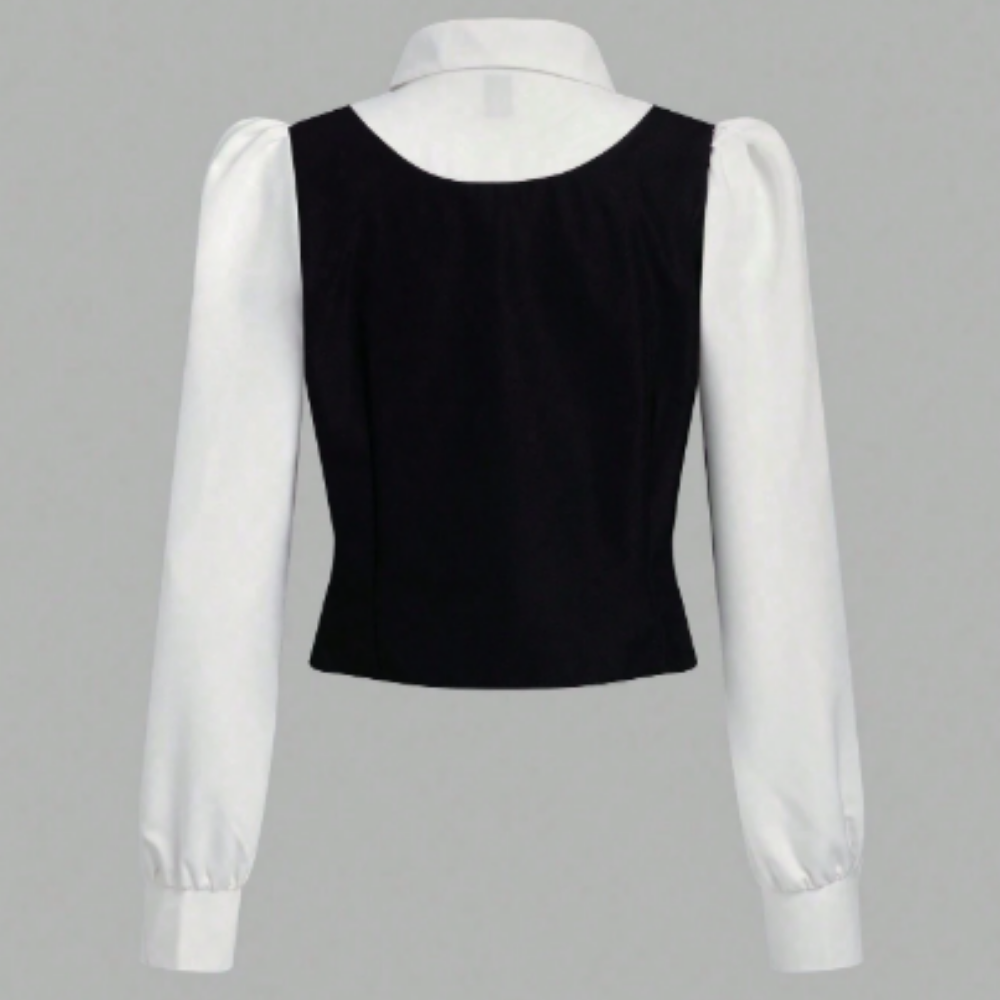 Blusa Branca com Regata Corset - Imagem 2