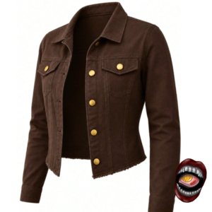 Jaqueta Jeans Marrom