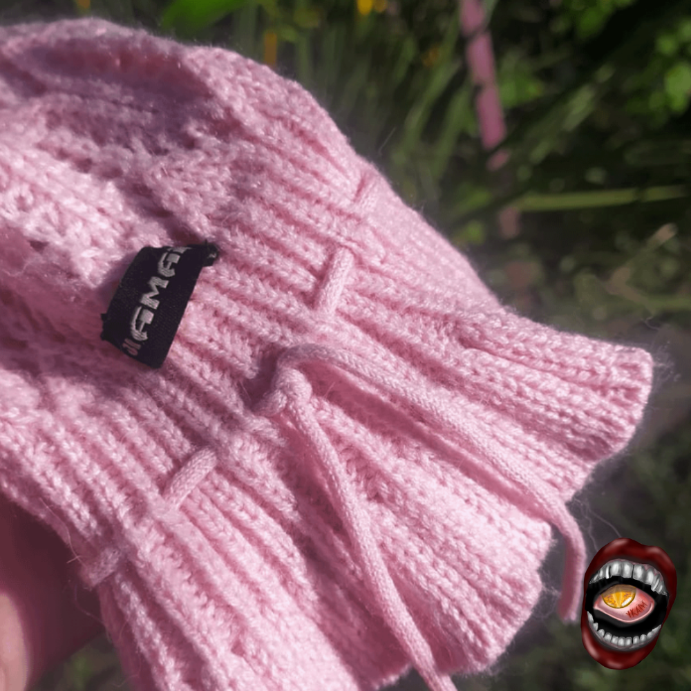 Cardigan de Tricô Rosa - Imagem 3