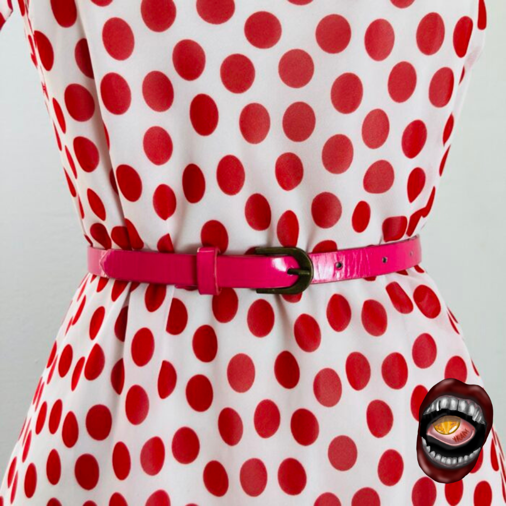 Vestido Vermelho e Branco - Imagem 2