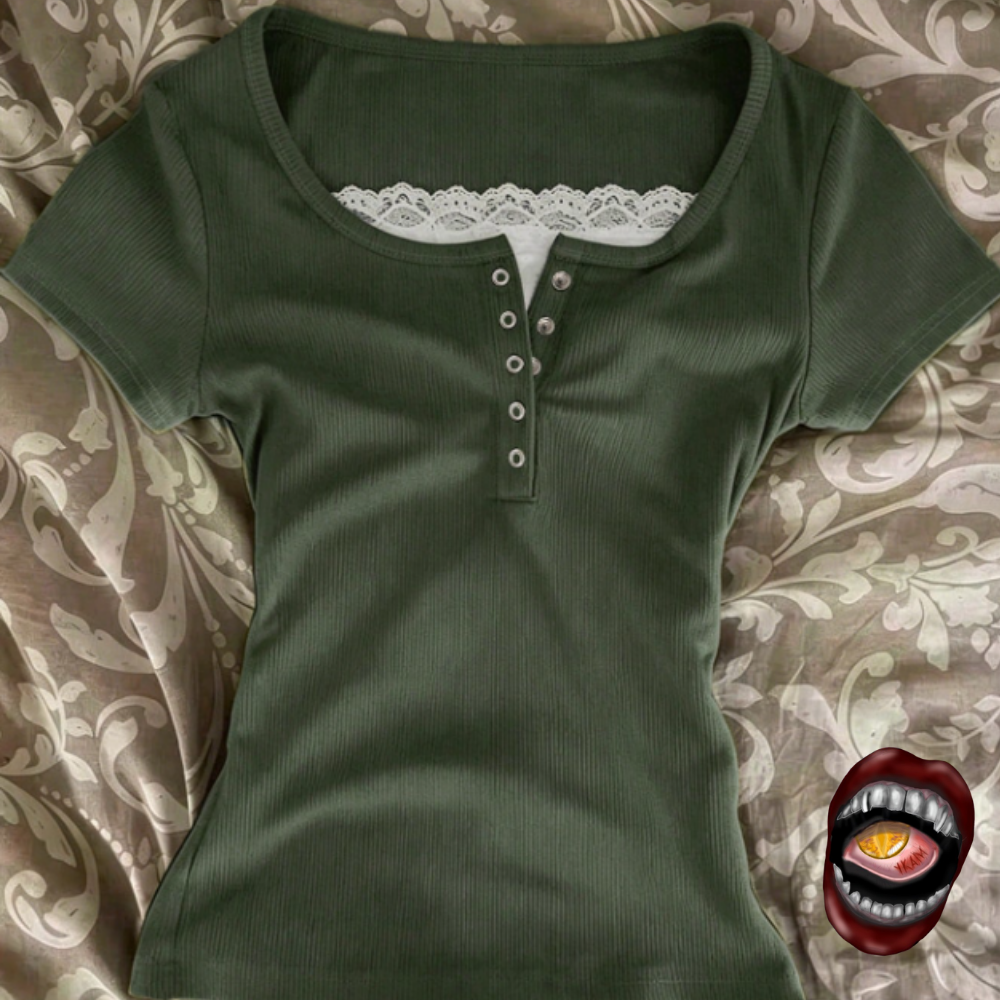 Baby Look Canelada Verde
