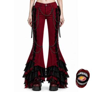 Calça Flare Vermelha