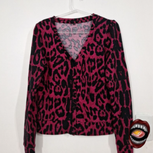Cardigan de Tricô Vinho