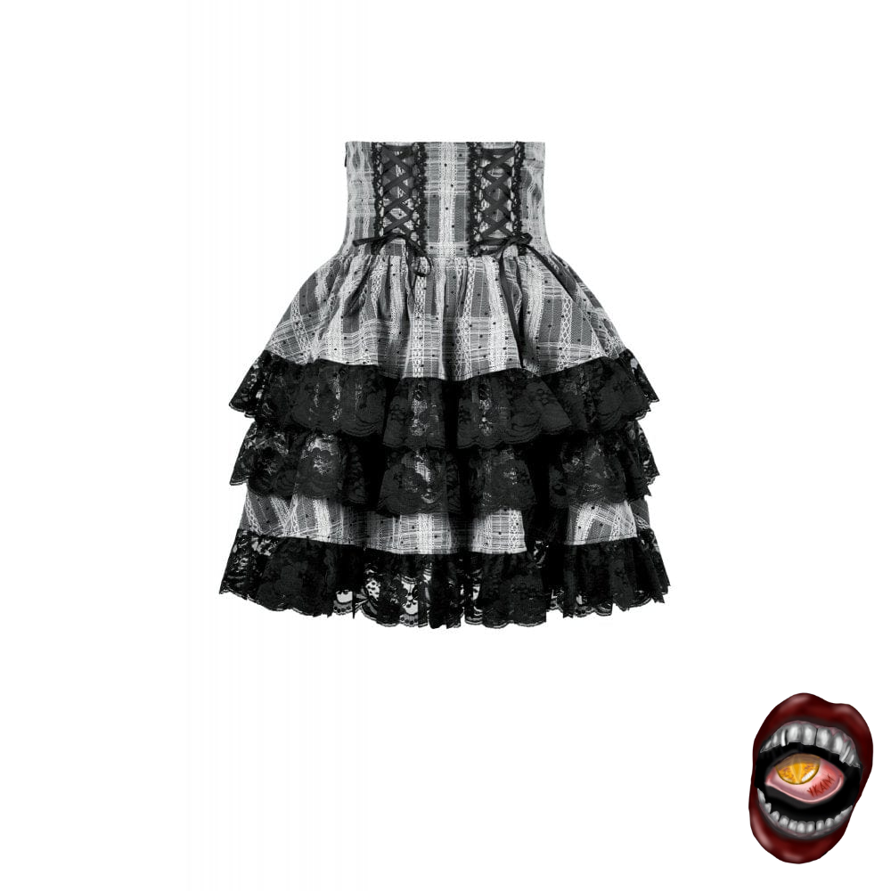 Saia Plissada Plaid Corset - Imagem 3