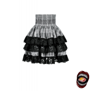 Saia Plissada Plaid Corset