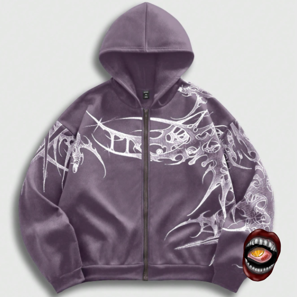 Moletom Zip-Up Roxo