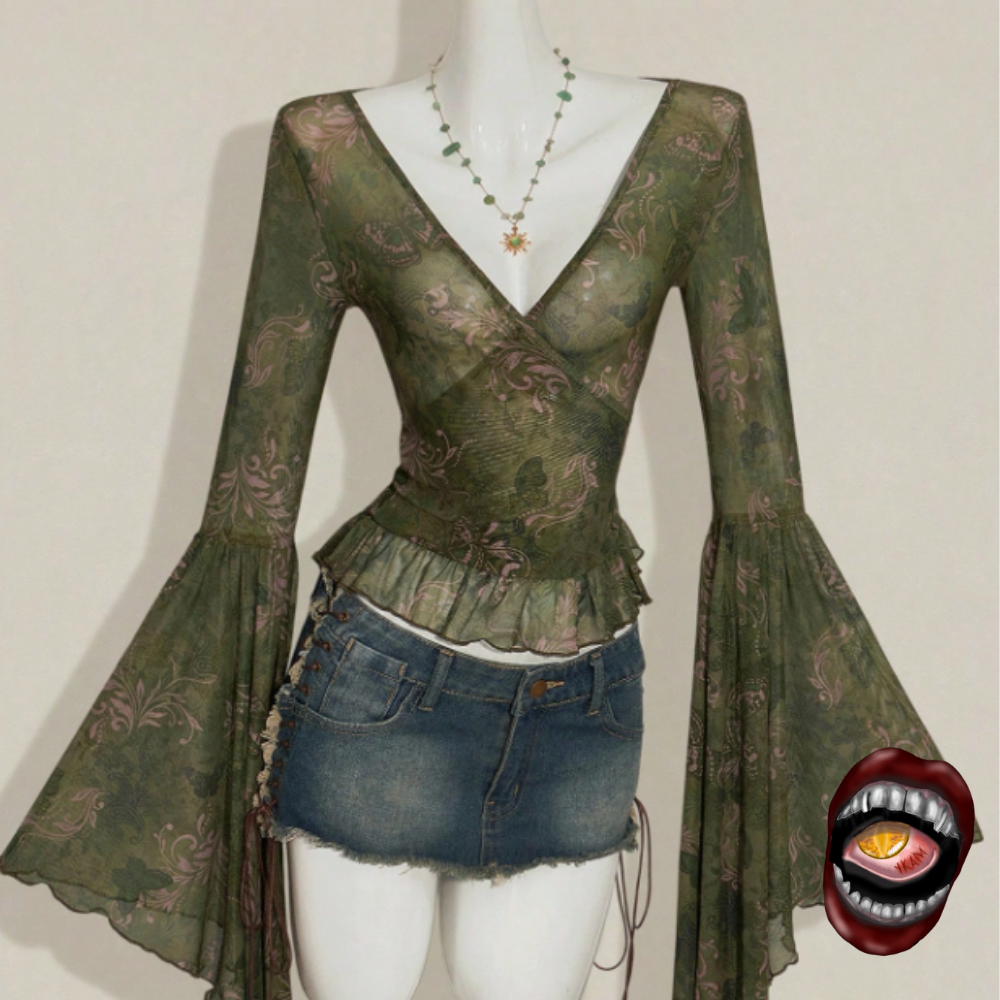 Blusa Manga Flare