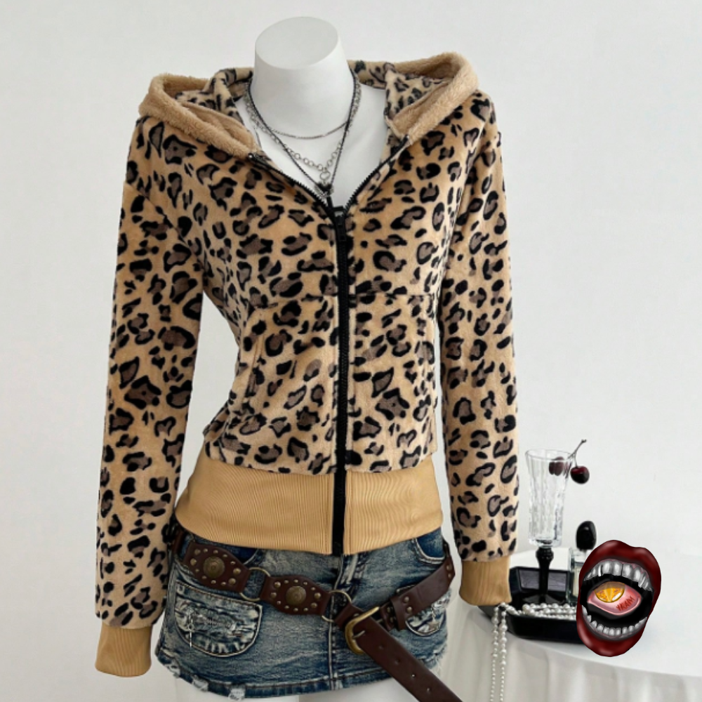Jaqueta Moletom Animal Print