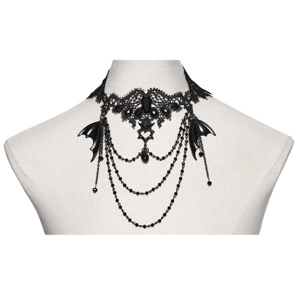 Choker Gótico com Correntes - Imagem 2