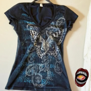 Blusa Estampada com Borboleta