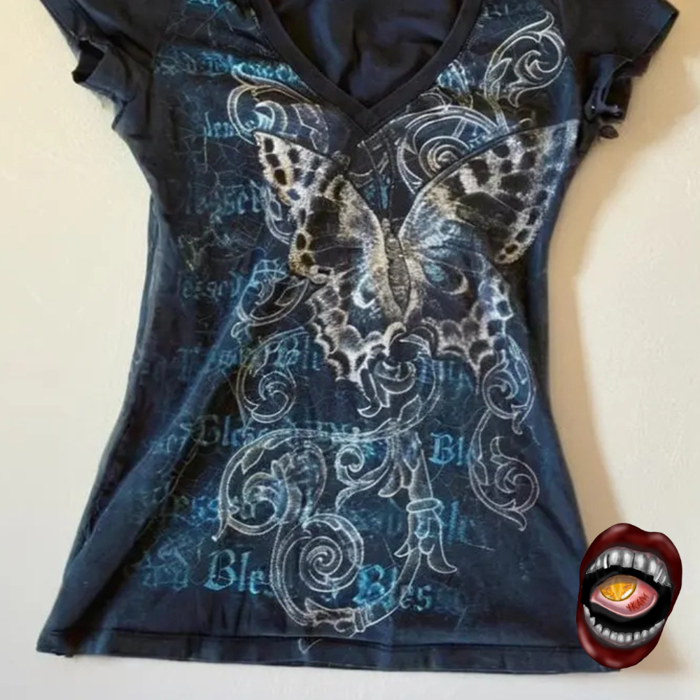 Blusa Estampada com Borboleta - Imagem 3