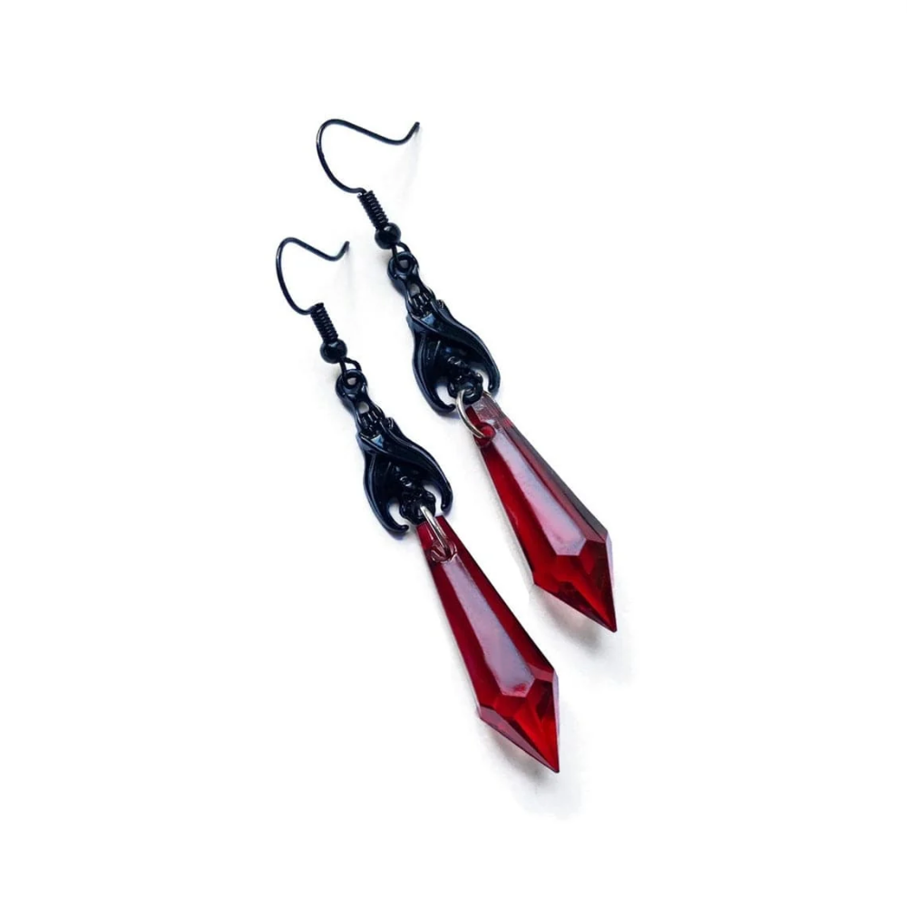 Brinco Cristal Vermelho