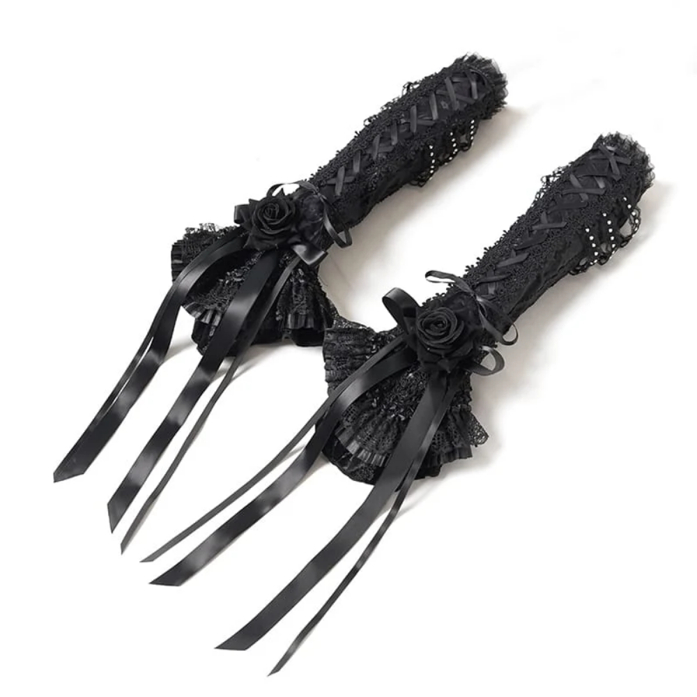 Luvas de Renda com Laços
