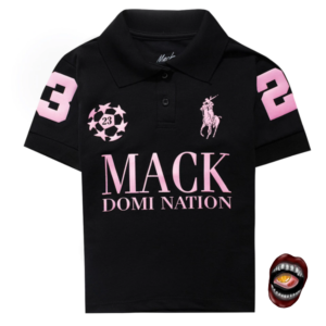 Camisa Polo Preta Estampa
