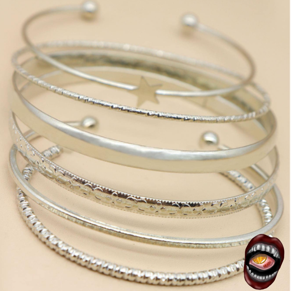 Pulseira Prateada com Estrela - Imagem 2