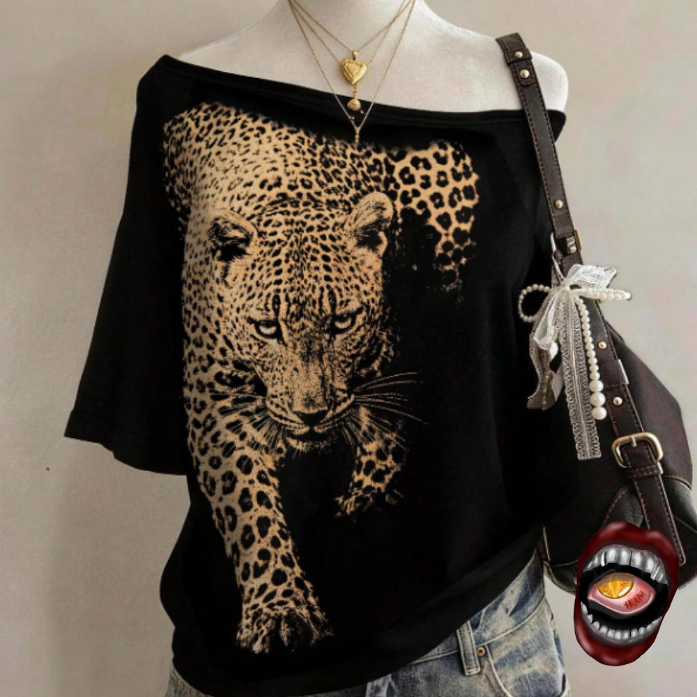 Camiseta de Ombro Caído