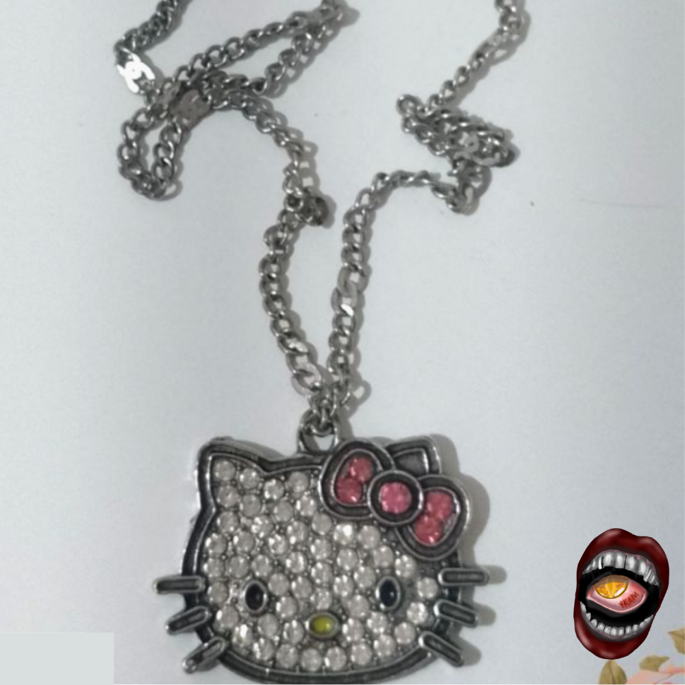 Colar Hello Kitty com Strass